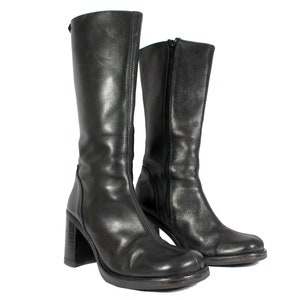 90s leather Destroy chunky boots | size 37 EU