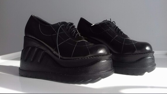 new Deadstock vintage 90s platform shoes boots pla