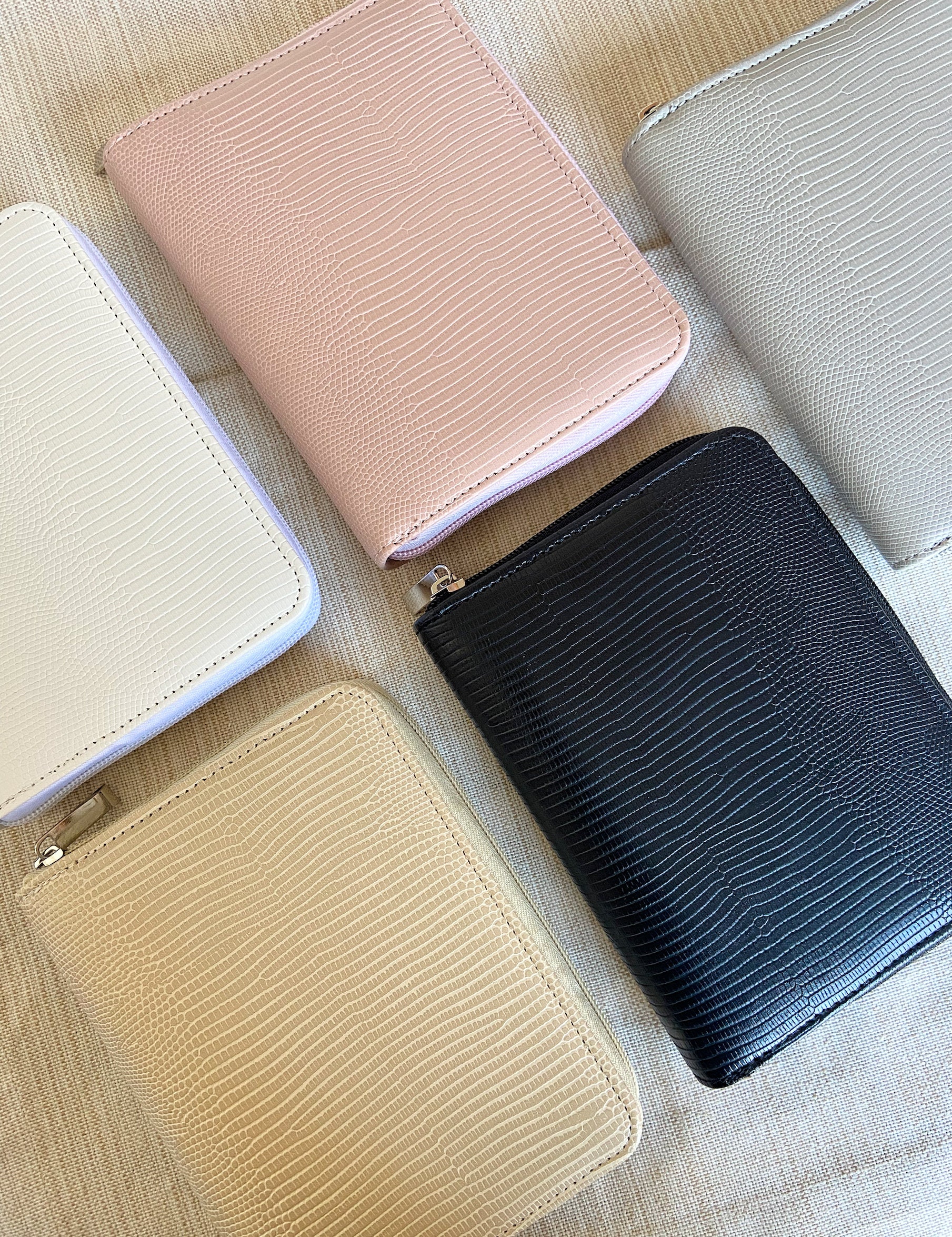 A7 Textured Ziparound Wallets Mini Budget Binder/wallet Etsy Canada