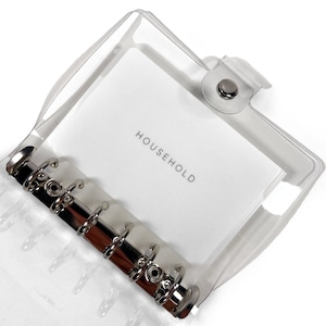 Clear Minimal Vinyl A7 6-Ring Binder