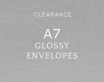 GLOSSY A7 Cash Envelopes | Clearance