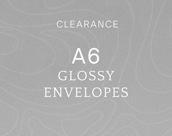 GLOSSY A6 Cash Envelopes | Clearance