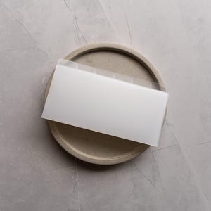 BLANKO TABBED UMSCHLÄGE (6er-Set) | Bargeldumschlag System | Minimale & ästhetische Budgetierungs-Werkzeuge | Schreibwaren