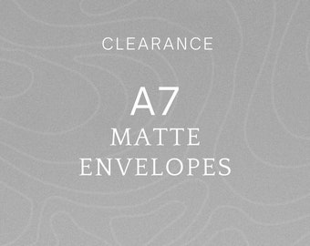 MATTE A7 Cash Envelopes | Clearance