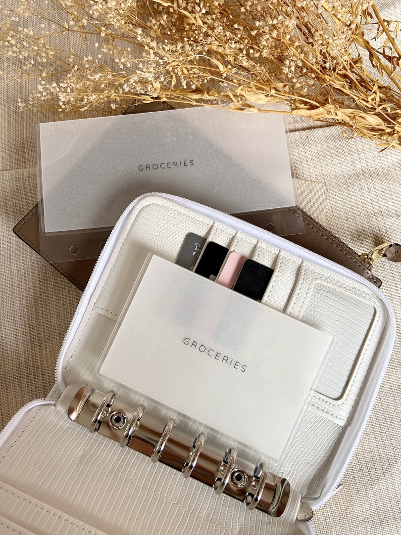 A7 Textured Ziparound Wallets Mini Budget Binder/wallet Etsy Canada