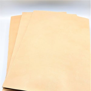 Vegetable Tanned Sole Leather Bend Panel 4.5 to 5.5mm & 6.0 to 7.0mm / Shoe Repair / Shoe Making