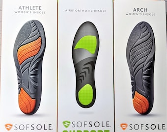 SOF SOLE INSOLES / Design per arco plantare, atleta e ortesi ad aria / Uomini e donne / Diverse misure / Solette / Comfort del piede