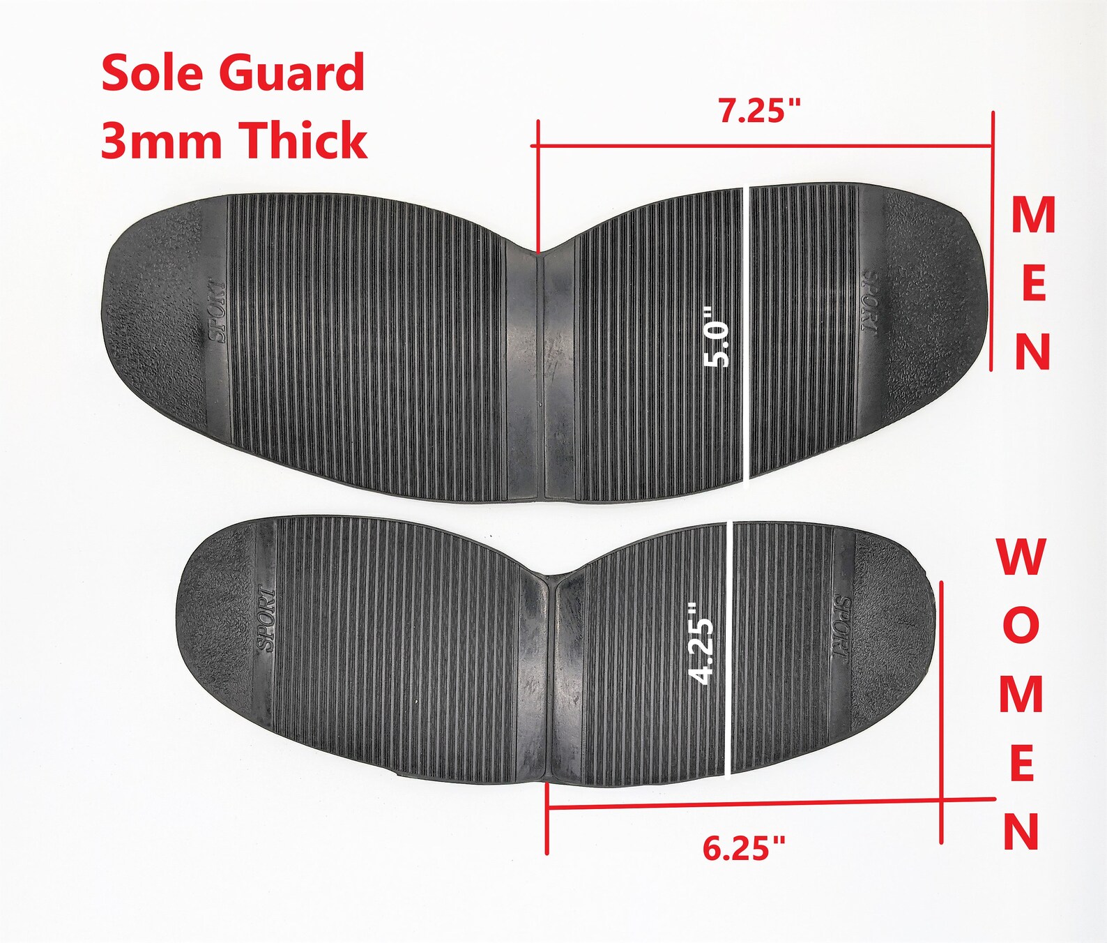 RUBBER SOLE GUARD 3mm. / Sole Protector / Men & Women Shoes / Etsy UK