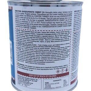 BARGE ADHESIVE/ All Purpose / Infinity /Toluene Free (TF) / Quart & Pint / Shoe Repair/Shoe Making Bild 8