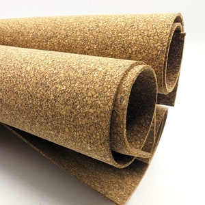 CORK & RUBBER FULL Sheets / 18x 36&quot; / Cork Mixed with Rubber / 1.5mm and 3mm/ Footbed/ Mid-Sole / Sandal Top Cover / Sandal Making