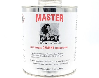 Petronio's All-Purpose Cement: Quick Drying, Waterproof - Quart