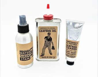 Suede Proof/ Boot-Leather Oil/ Leather Cleaner Tube ARMSTRONG'S ALL NATURAL