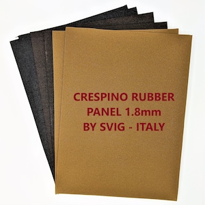CRESPINO RUBBER PANEL 1.8mm / By Svig - Italy / Soling Rubber Panel / 9x12&quot;