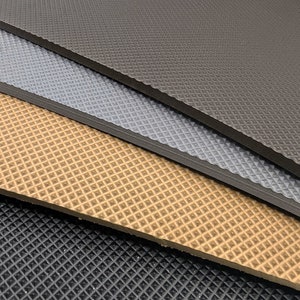 SOLEFLEX EVA Grid Pattern Sandal Sole Repair Panel/ 1/4" (6mm) / 8.75" X 11.50"/ Shoe Repair / Shoe Making / Thermo-Moldable Sole