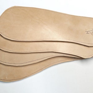 Pre-Cut LEATHER SOLES for Sandals, Casual Shoes, Shoe Repair / DIY Shoe Craft / Vegetable Tanned Leather Sole