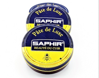 SAPHIR SHOE PASTE  Pate De Luxe 50ml / Shoe Care / Shoe Polish Paste