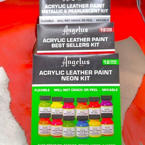 Angelus Cuir Peinture Acrylique Starter Kit par : : Cuisine et  Maison