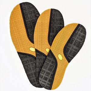 VIBRAM FLAT Rubber SOLE / Full Rubber Sole / 5mm Thick / Outdoor Sole / Shoe Repair / Shoe Making