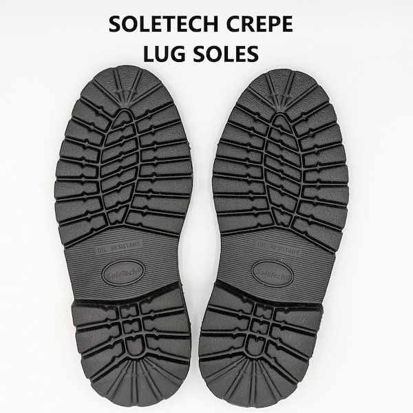 SOLETECH CREPE LUG Soles / Oil Resistant / Different sizes / Shoe Repair / Shoe Making