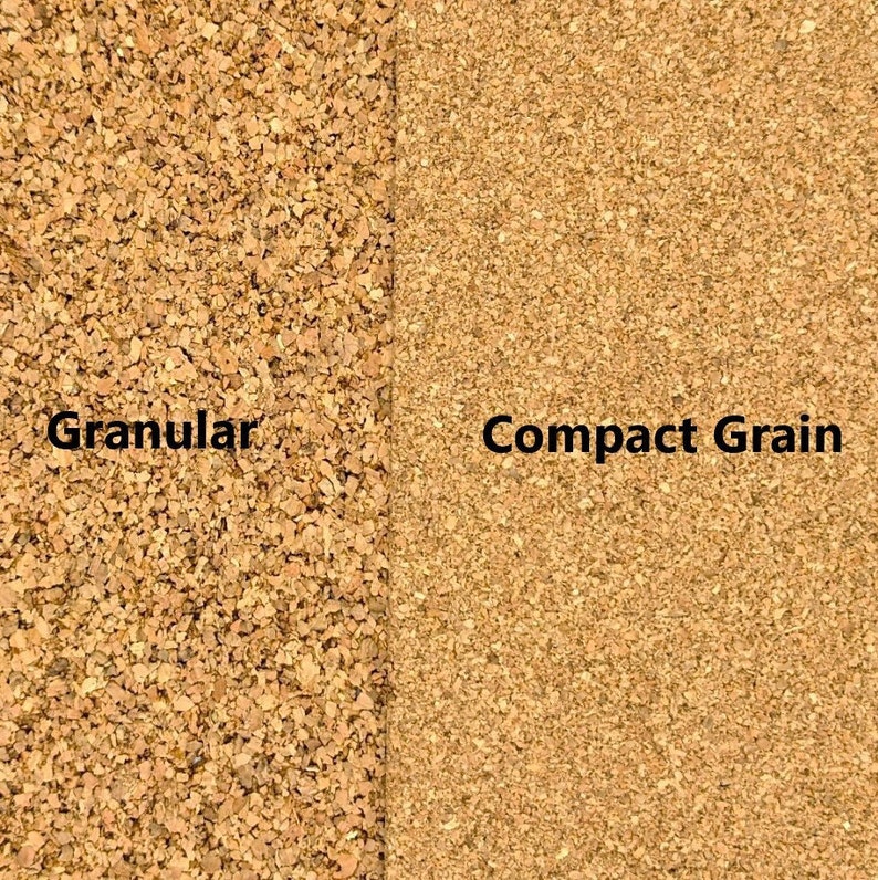 NATURAL CORK PANELS / Compact Grain / 6 Pack12x12 Etsy