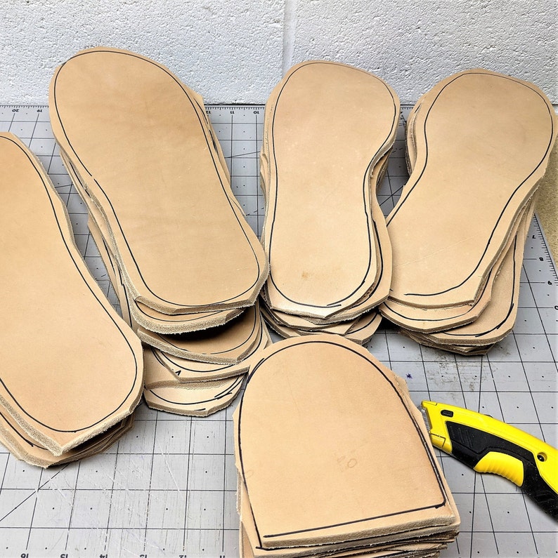 Precut LEATHER SOLES for Sandals Casual Shoes Shoe Repair / Etsy