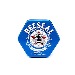 BEESEAL LEATHER CONDITIONER / 100% All Natural / Leather Care / Shoe Care / 2.65 oz tin can
