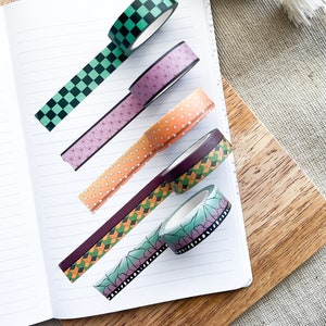 Subtle DS Anime Washi Tape for Bulletjournaling, Planning, Studying, and Notebooks