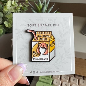 Ba-Anya Milk Cute, Pastel SXF Soft Enamel Anime Pin