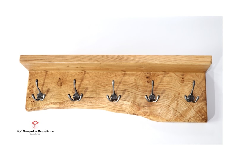 Oak Coat Rack / Coat Rack With Shelf / Handmade Coat Rack / Etsy UK