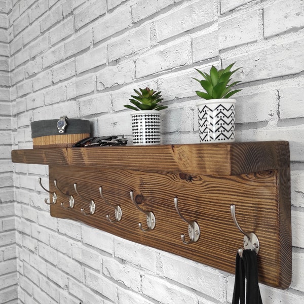 Coat Hooks With Shelf Etsy UK