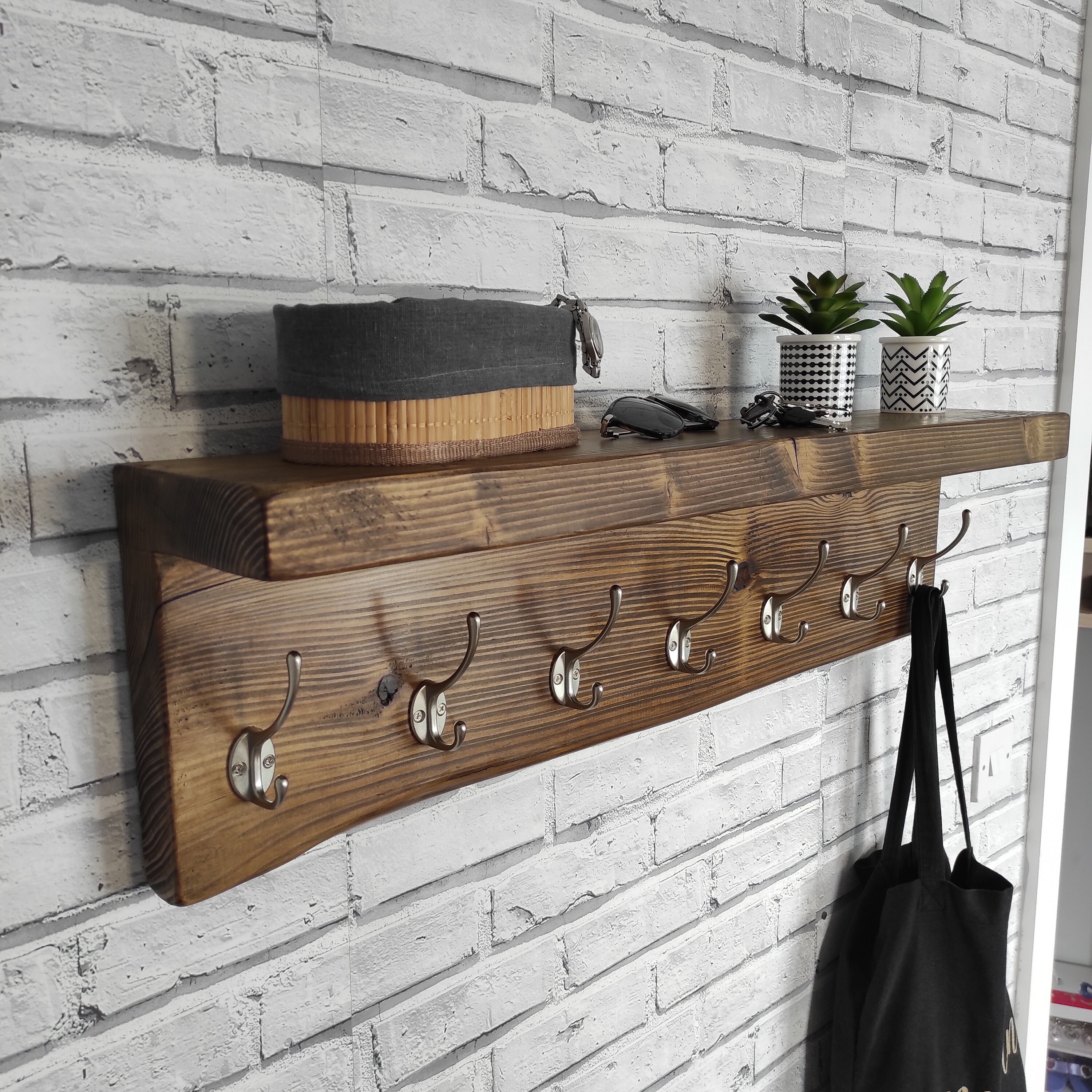 Hello Coat Rack Wall-mounted Coat Rack With Shelf: Stylish and Space-saving Entryway ...