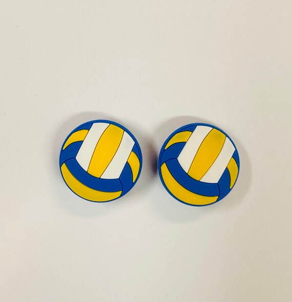PVC Shoe Charms 2 Piece Volleyball Set | Etsy