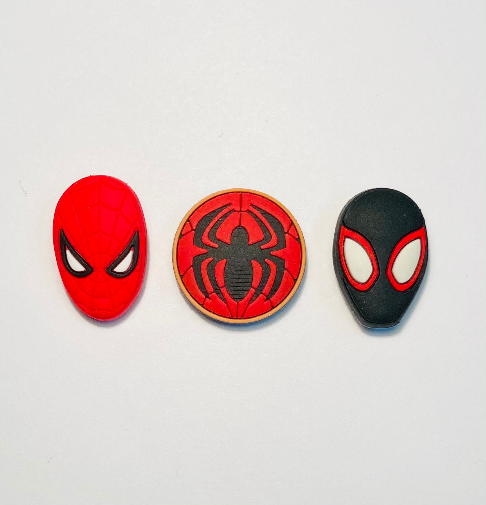 Shoe Charms 3 Pc Spiderman set