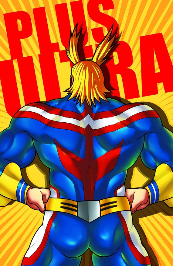 Poster Art Print My Hero Academia Boku No Hero All Might Etsy Poster Art Print My Hero Academia Boku No Hero All Might Etsy