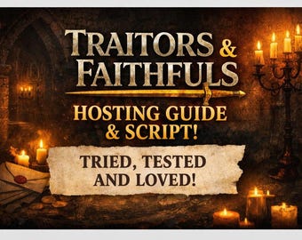 Traitors & Faithfuls – Meeslepend spel sociale deductie (hostgids + script)
