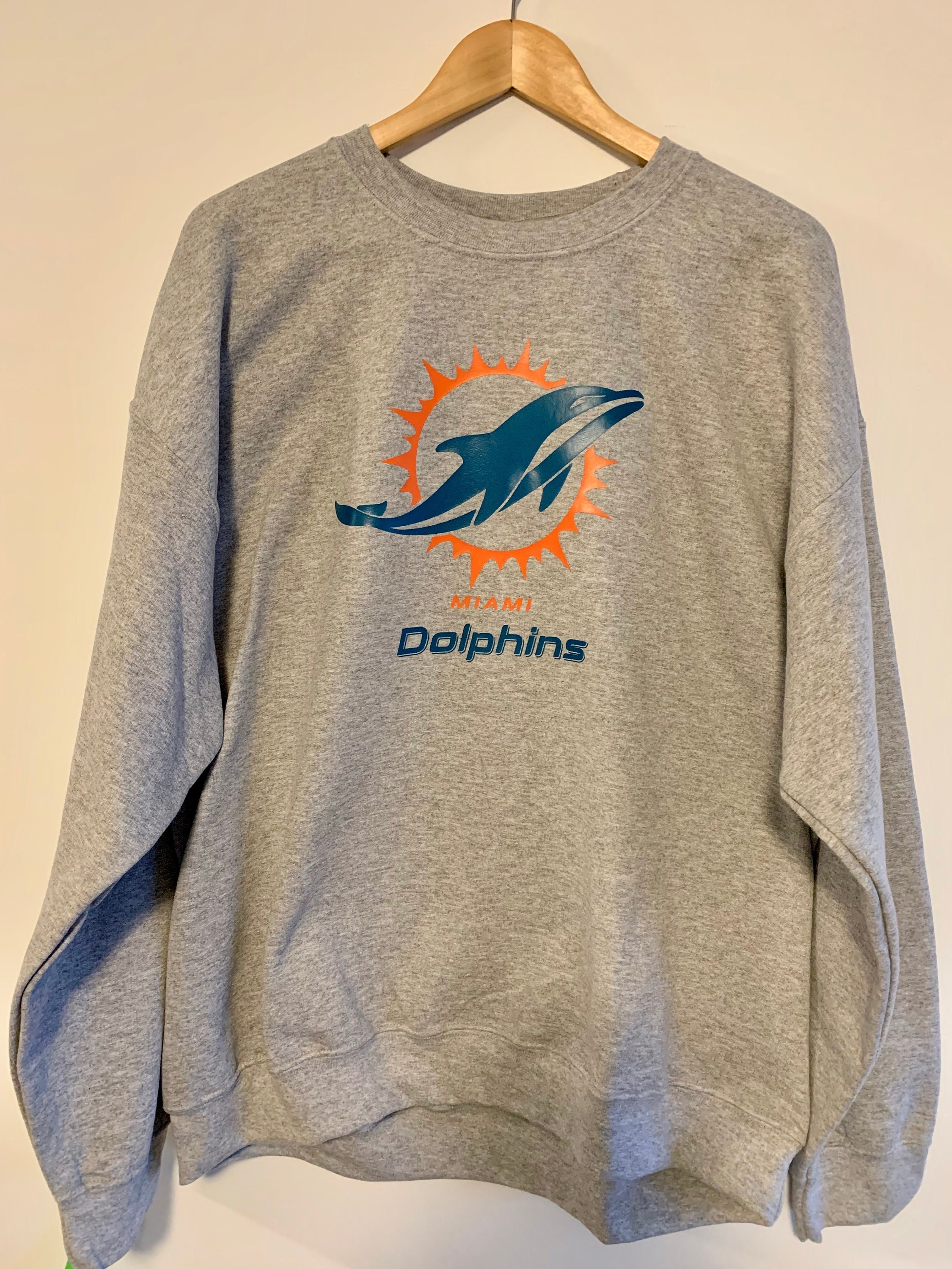grey miami dolphins hoodie
