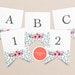 Printable Happy Birthday Banner, Floral Birthday Decoration, Bridal ...