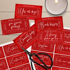 Naughty Coupon Book, Sex coupon,Valentine coupon book, Anniversary coupon, Kinky valentines gift for him,Editable adult valentines Day cards