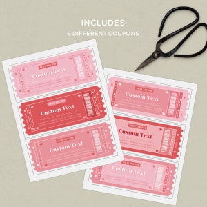 Love Coupon Book, Printable Coupons for Him/for Her, Valentine's Day Love Coupon Book,valentine ...