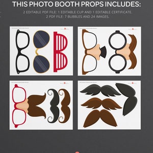 Printable Father's Day Photo Booth Props, Father's Day Photobooth Props ...