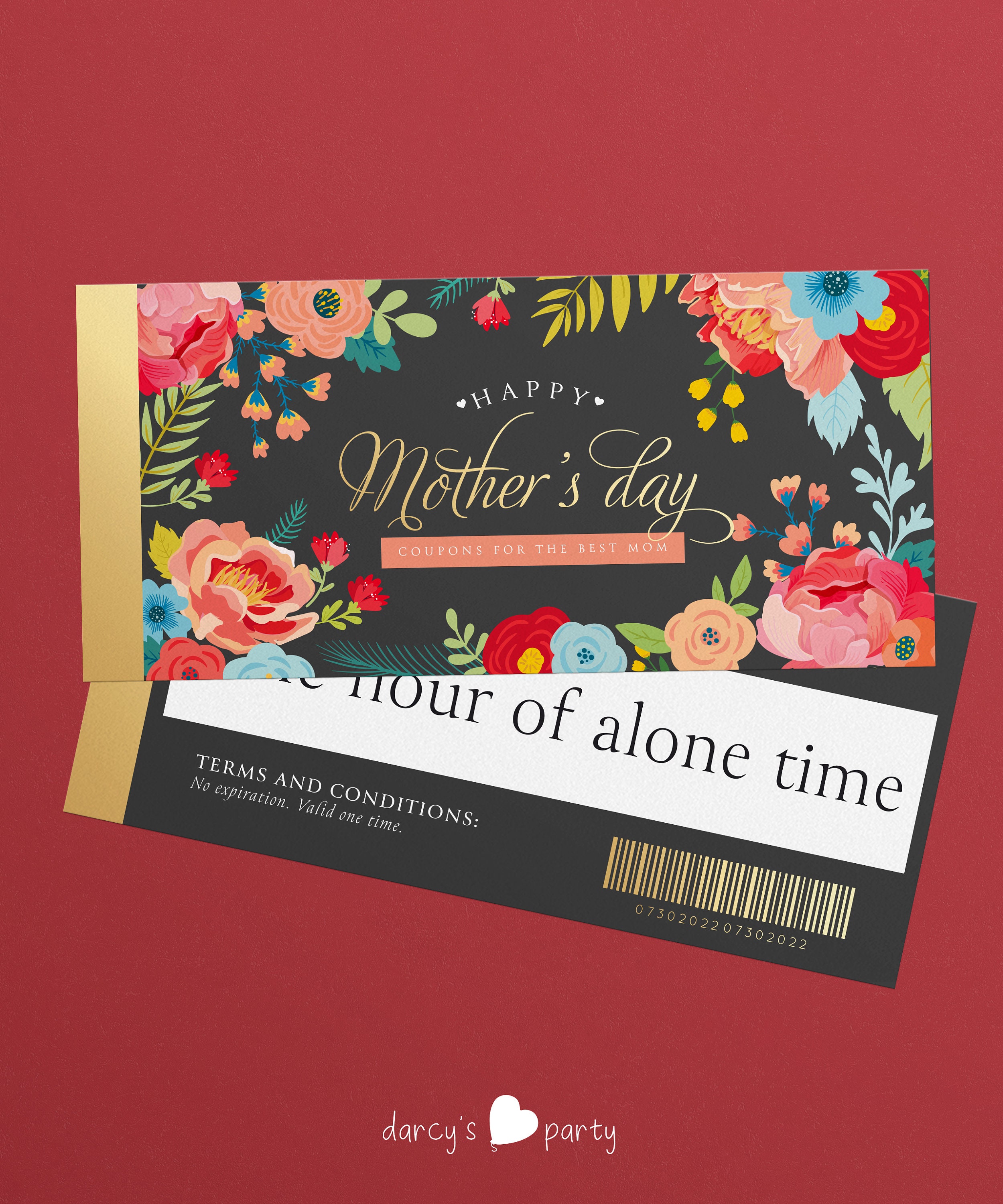 Mother's Day Printable Coupon Birthday coupons Mothers | Etsy