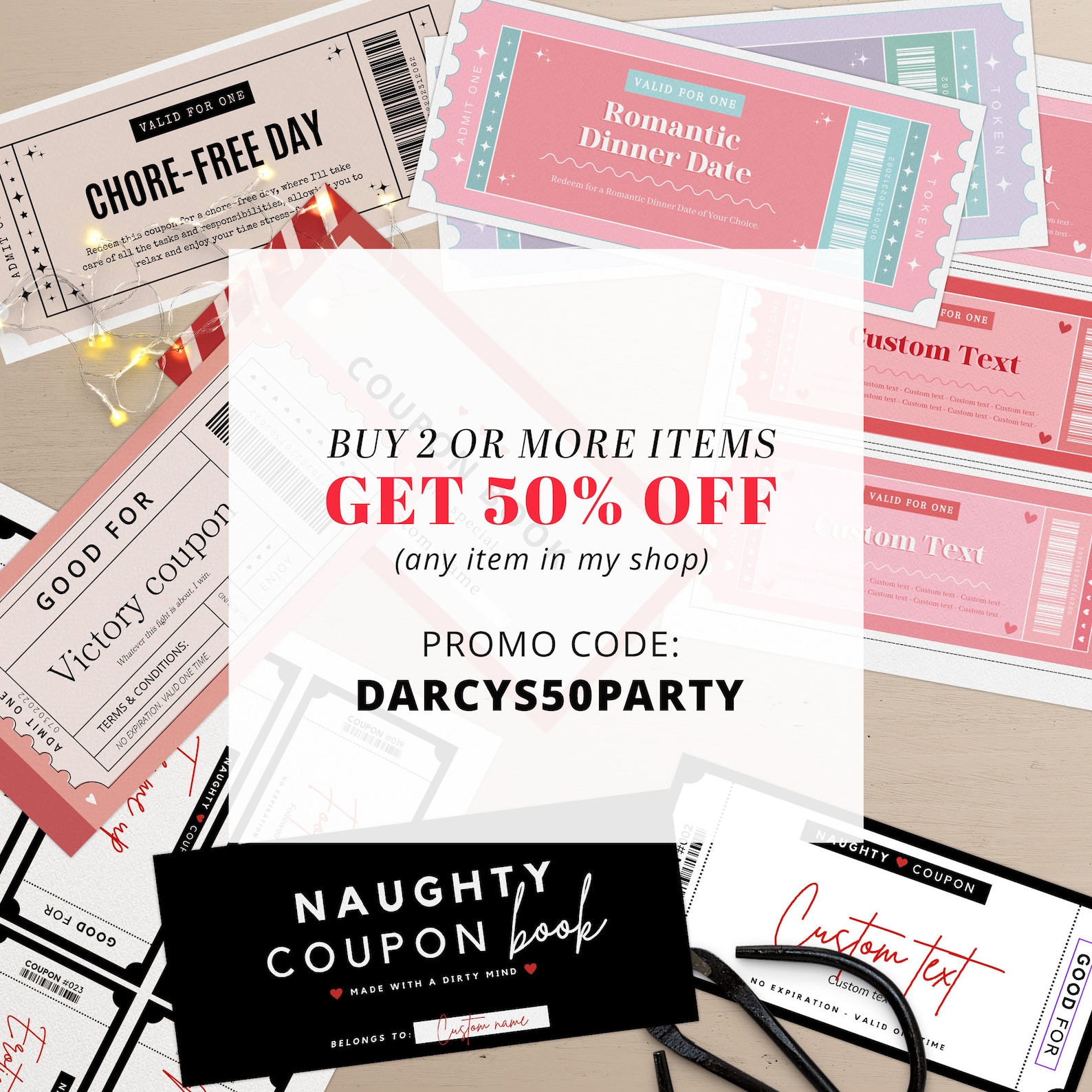 Coupon Book Template, Love Coupon Book, Anniversary Coupon Book ...