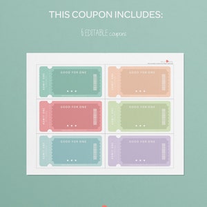 Coupon Book Template Birthday Love Coupon Book Printable - Etsy