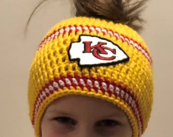 nfl ponytail beanie