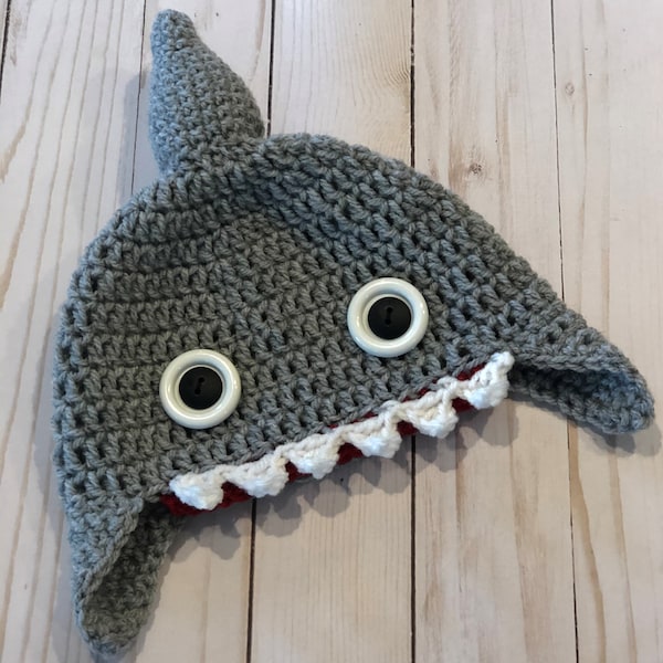 Crochet Baby Shark Hat Etsy
