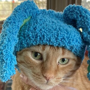 Cat Hat/Cat Easter Hat/Cat Bunny Hat/Spring Cat Hat/Cat Rabbit Hat