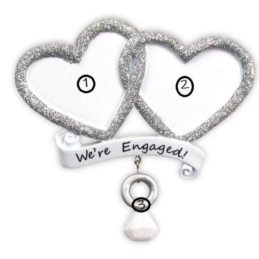 Couples We're Engaged Engagement Ring Couple Personalized Etsy