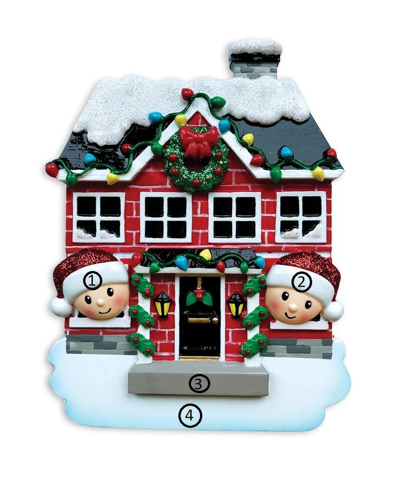 couples our first 1st christmas in our new home house sisters brothers siblings grandchildren grandkids personalized christmas tree ornament