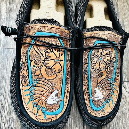 Mens Alligator Customized Hey Dude 