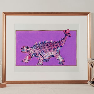 Instant Download Ankylosaur Painting Wall Art